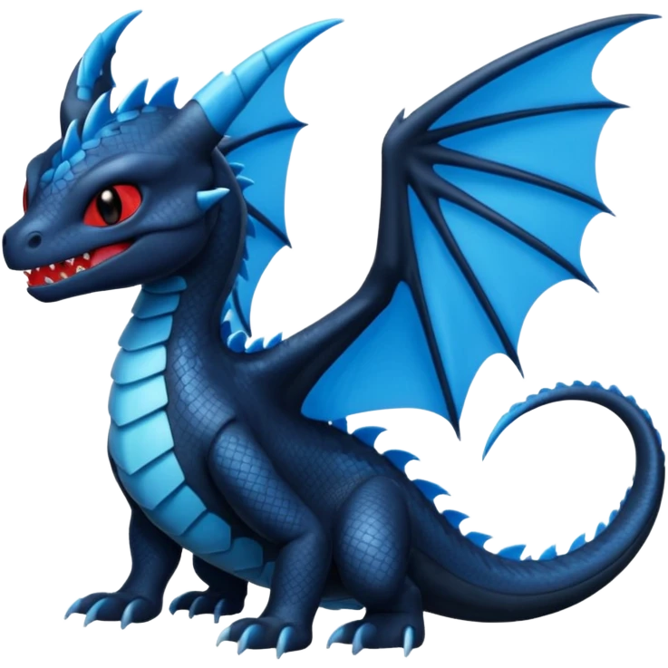 Toothless-Salamence-Fakémon-hybrid-creature (full body)  emoji