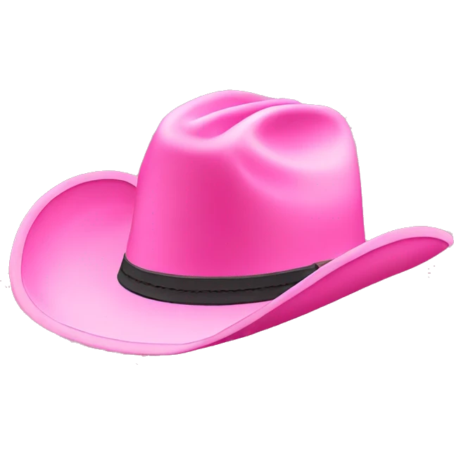 pink cowboy hat emoji