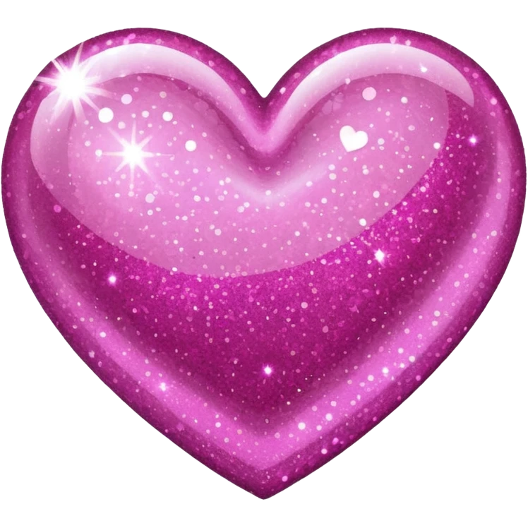 Glitter heart  emoji