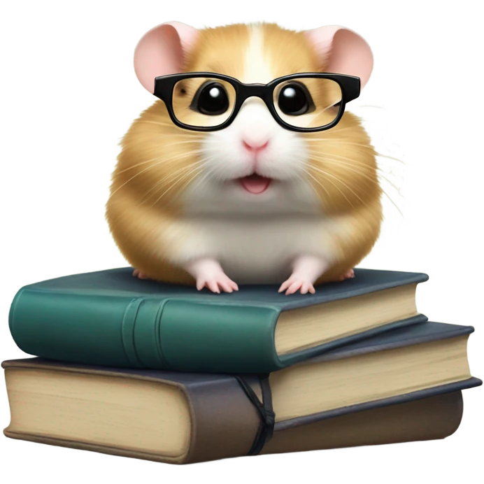 Nerdy hamster  emoji