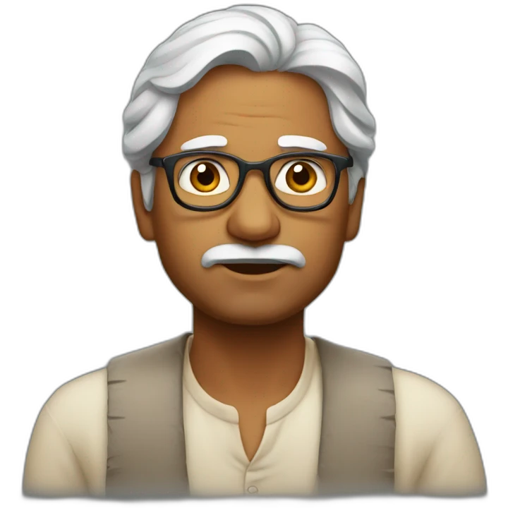 indian writer looking inspired emoji