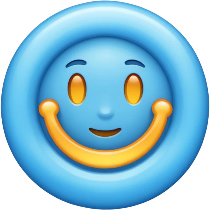 Un círculo celeste con un ✓ emoji