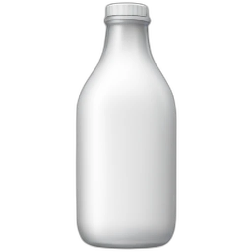 a bottle of white liquid emoji