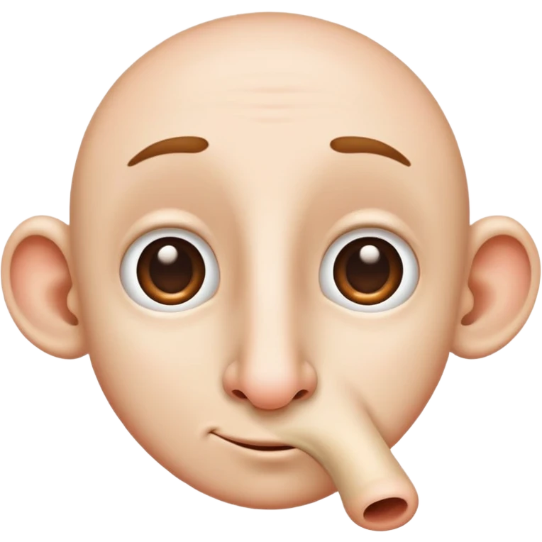 Long nose big nostrils  emoji