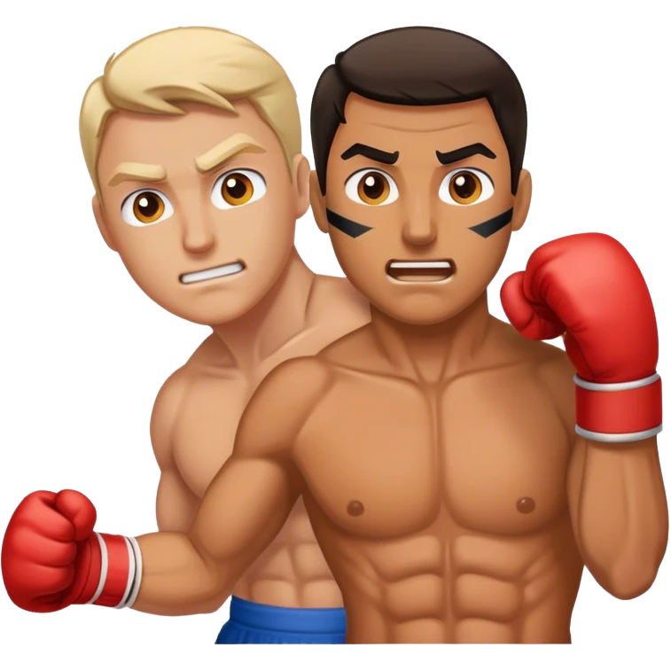 Canadian and American fighting emoji