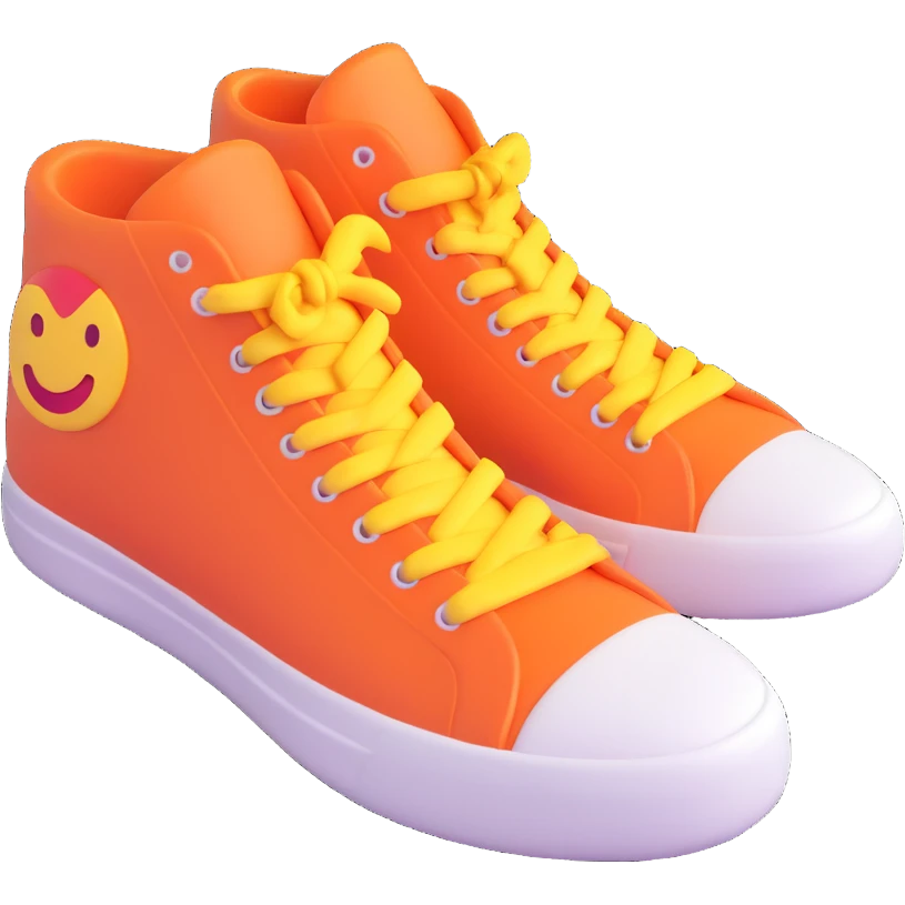 A 3D emoji of sneakers. emoji