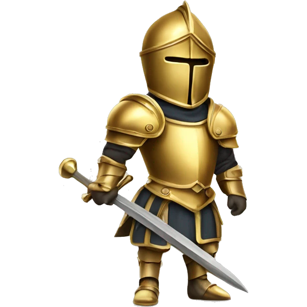 knight of zodiac libra with gold armour emoji