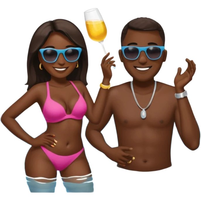 on est au Sénégal un monsieur qui fait une pub de contrefaçon pour sa femme 👩🏾 Ki Twerk à la piscine emoji