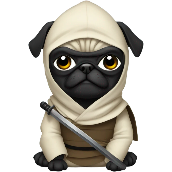 Pug ninja  emoji