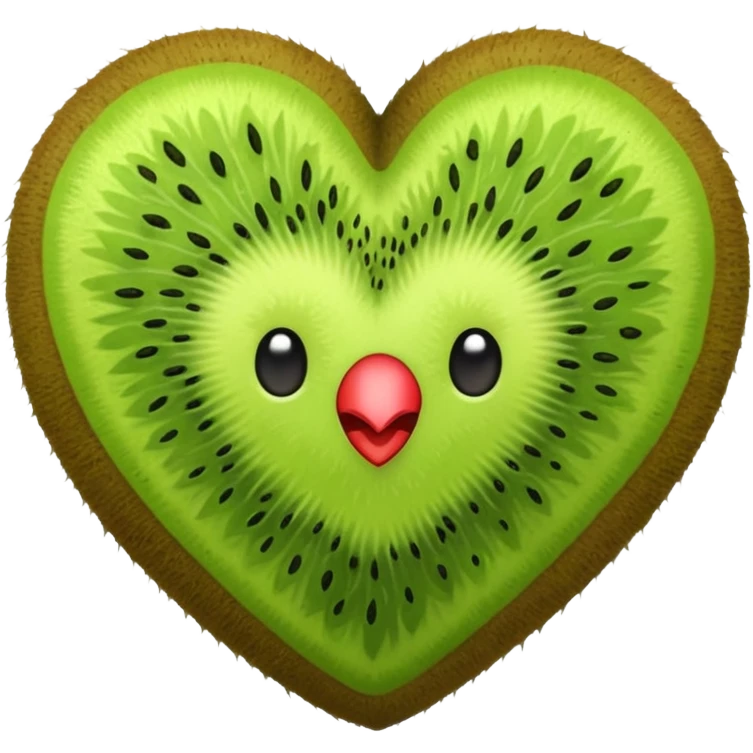 Kiwi heart emoji