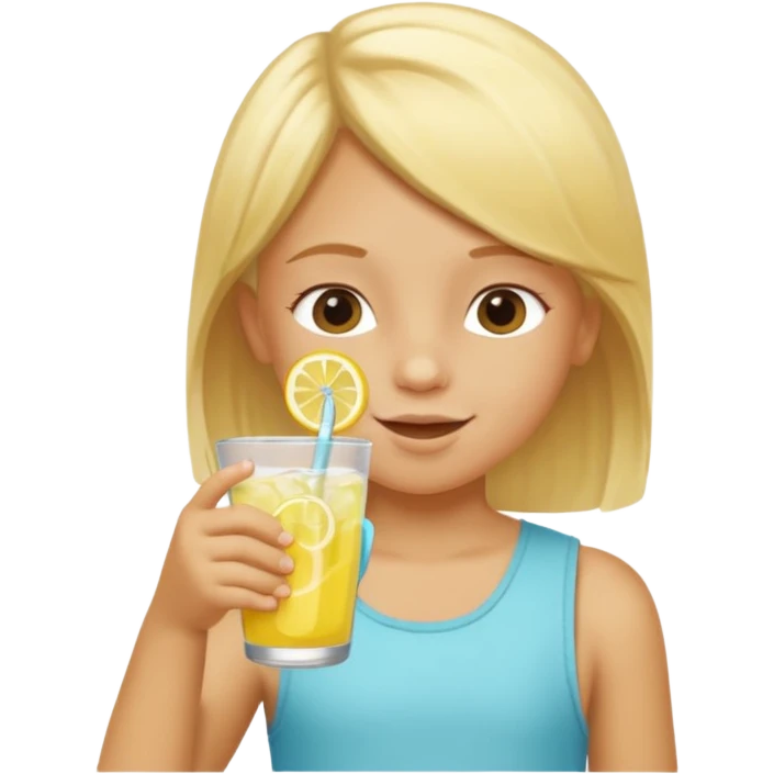 child drink summer emoji