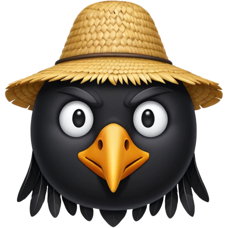 straw crow emoji