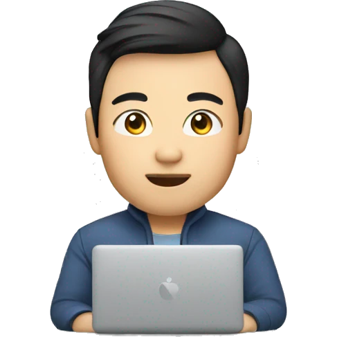 memoji coder asian male emoji
