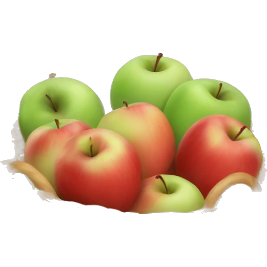 Basket of apples. only Red emoji