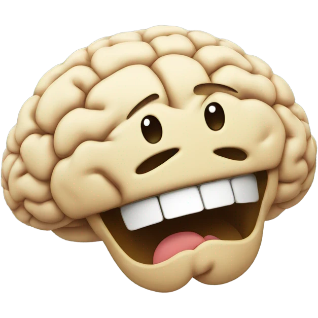 brain, smile, relief emoji