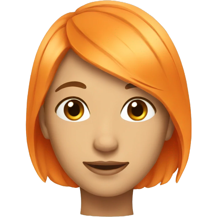a beautiful orange emoji