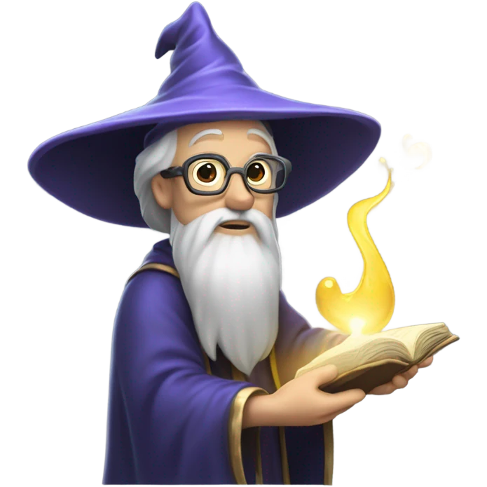 wizard holding database emoji