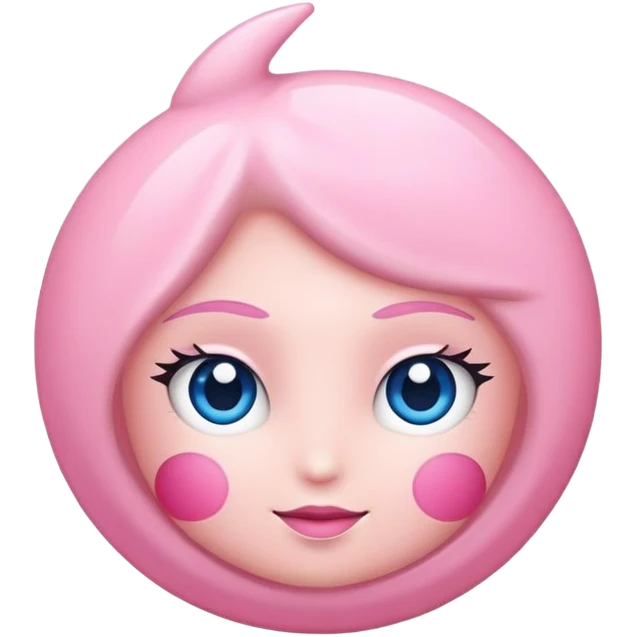 luna rosa con destellos de sal emoji