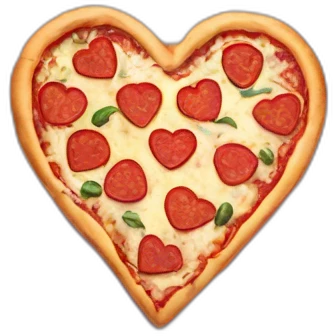 Heart pizza emoji