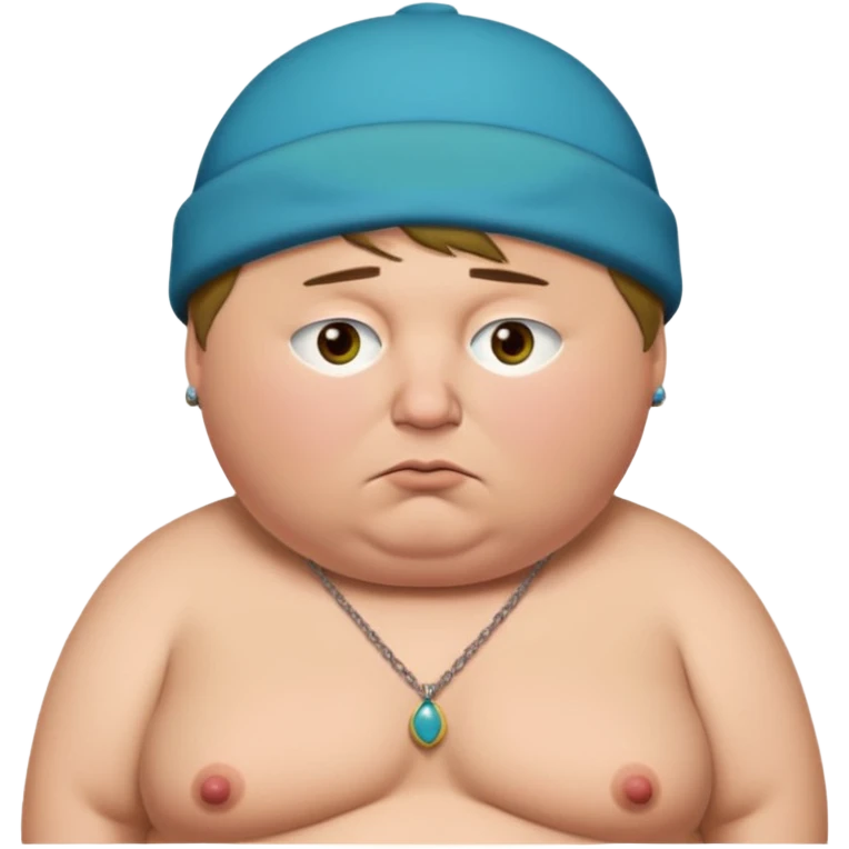 eric cartman with boobs and nipple piercings emoji