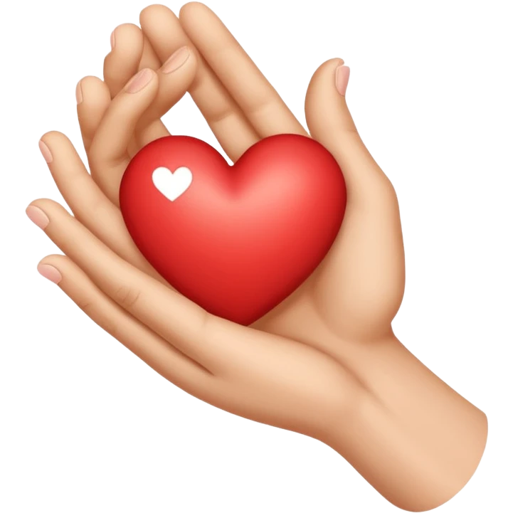 I want hand heart inside it d to be there emoji