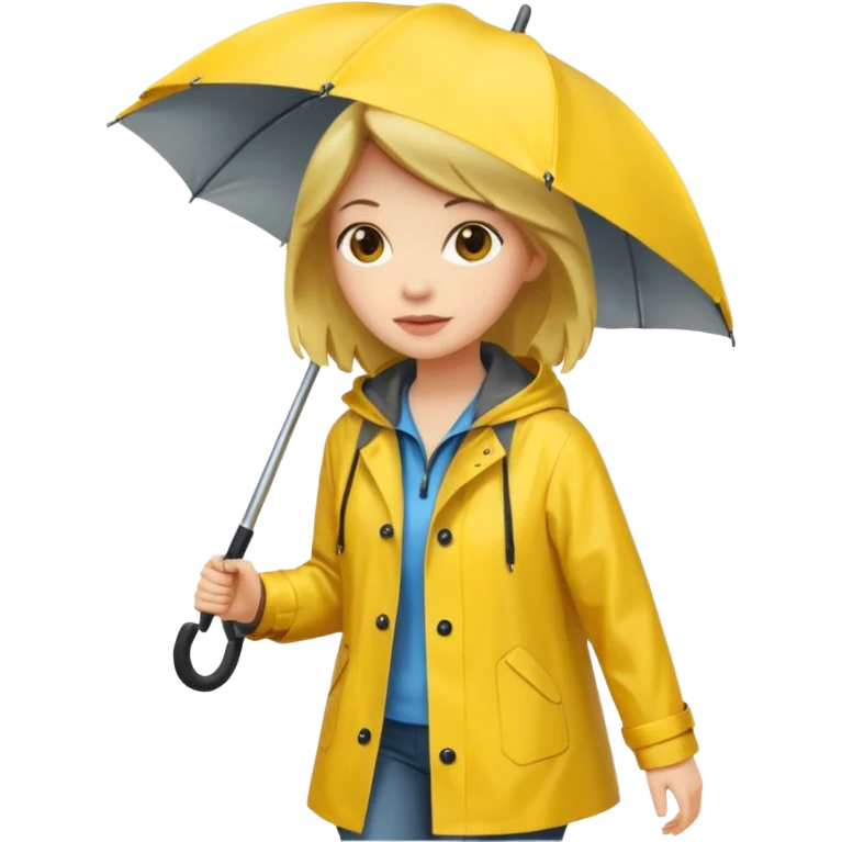 Raincoat Pedestrian woman emoji