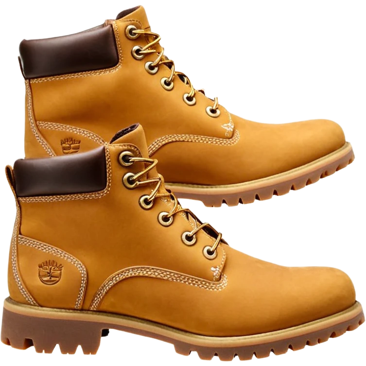 Сделай пару ботинок Timberland в классической расцветке emoji