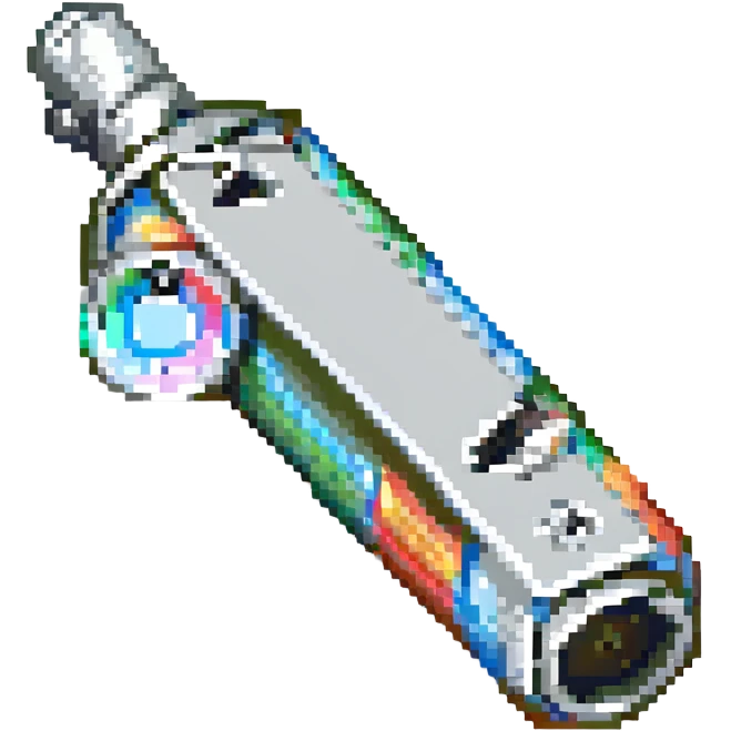 classic silver whistle pixel art emoji