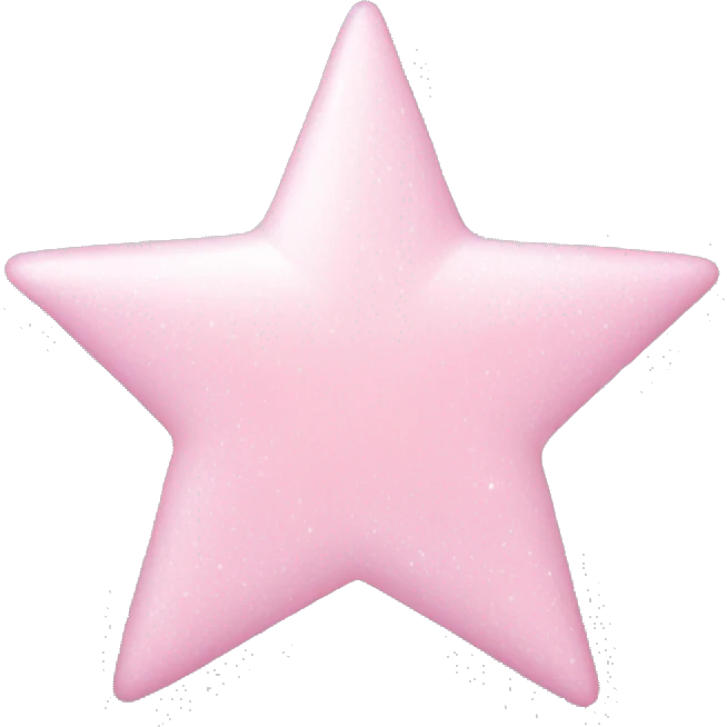 pale pink star sparkle emoji
