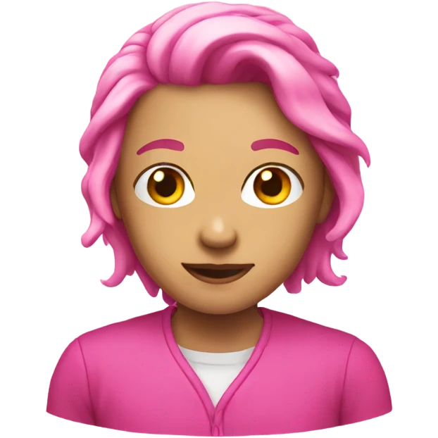 Pink  emoji