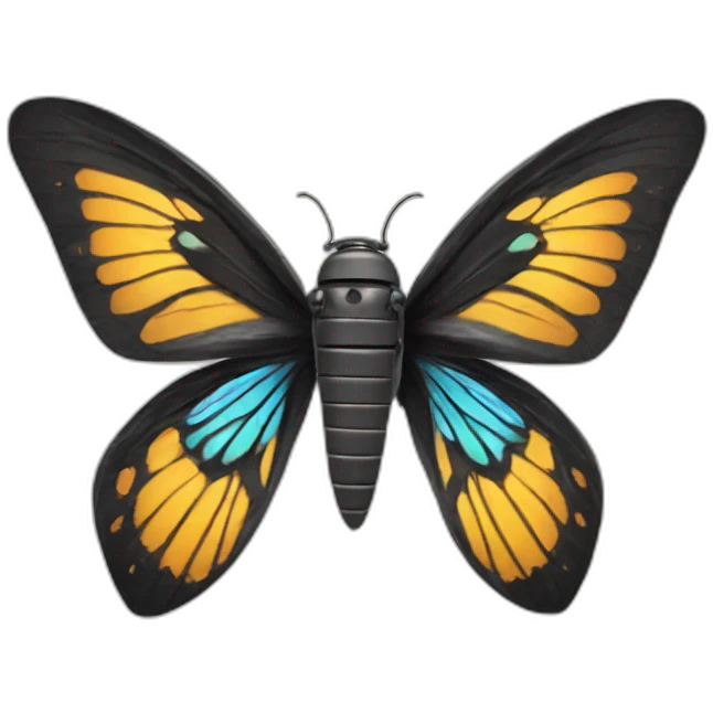 Bullet with butterfly wings emoji