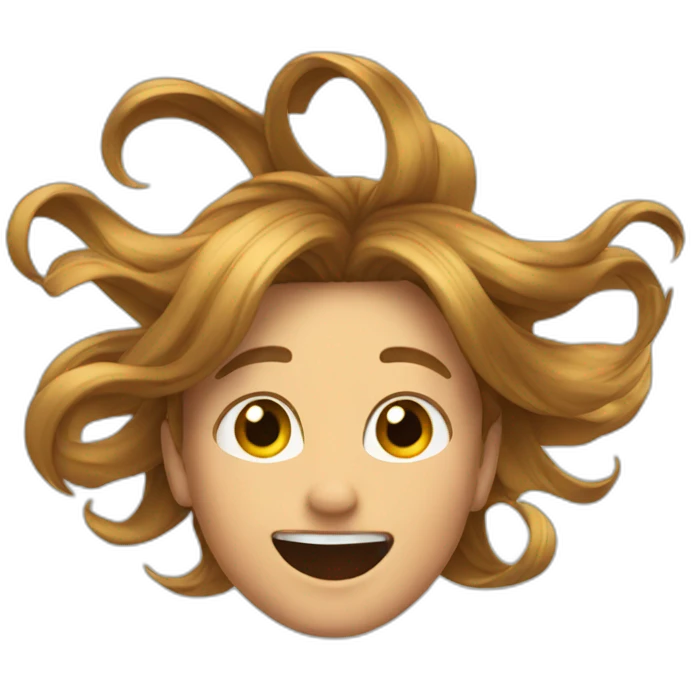 Hair flip emoji