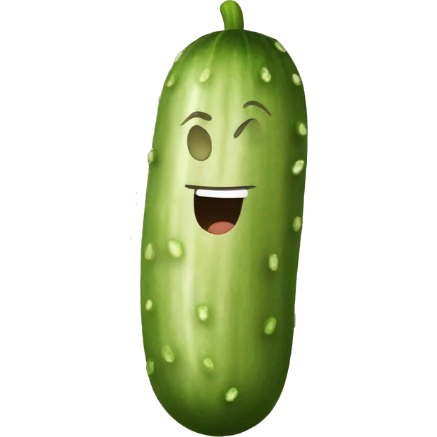 Brown cucumber emoji