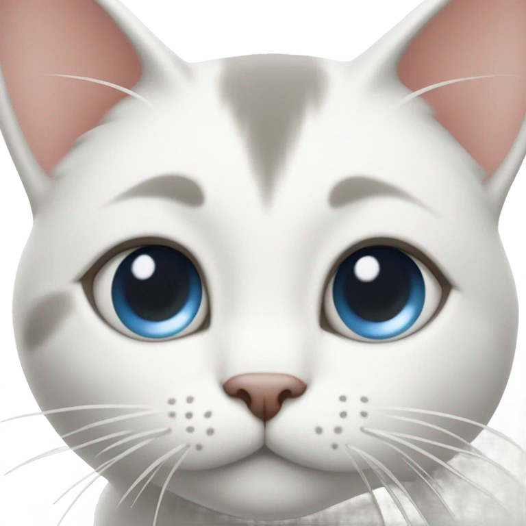 White cat coquette  emoji