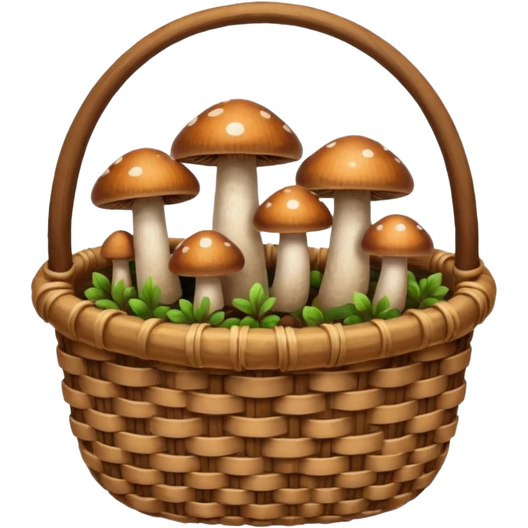 mushrooms in busket emoji