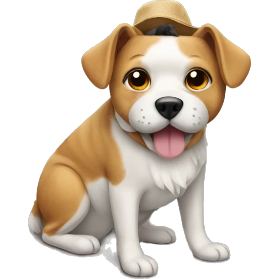 dog with a cat costume emoji