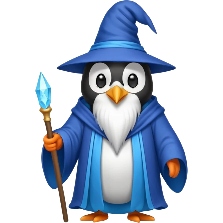 Penguin Wizard emoji