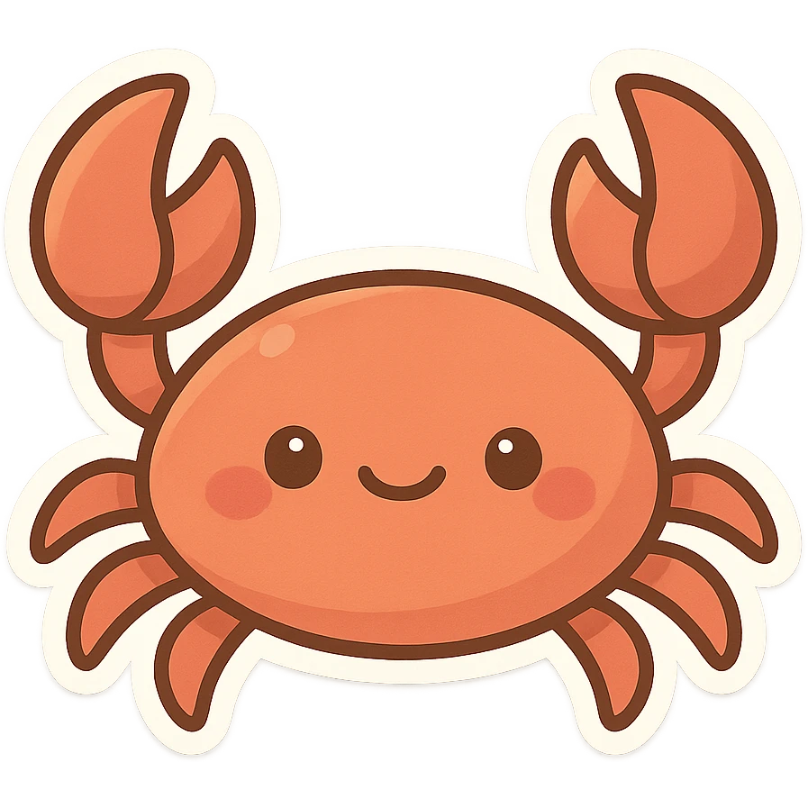 一只螃蟹 emoji