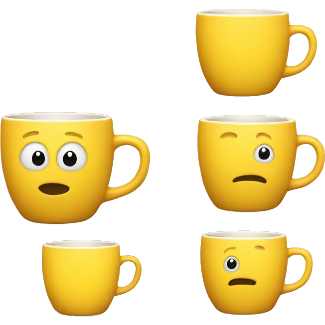 Yellow mug emoji