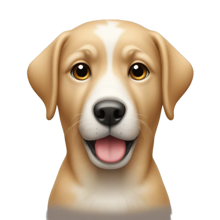 Een hond met een kont  emoji
