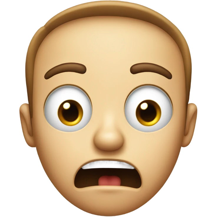 Shocked face with hand up emoji