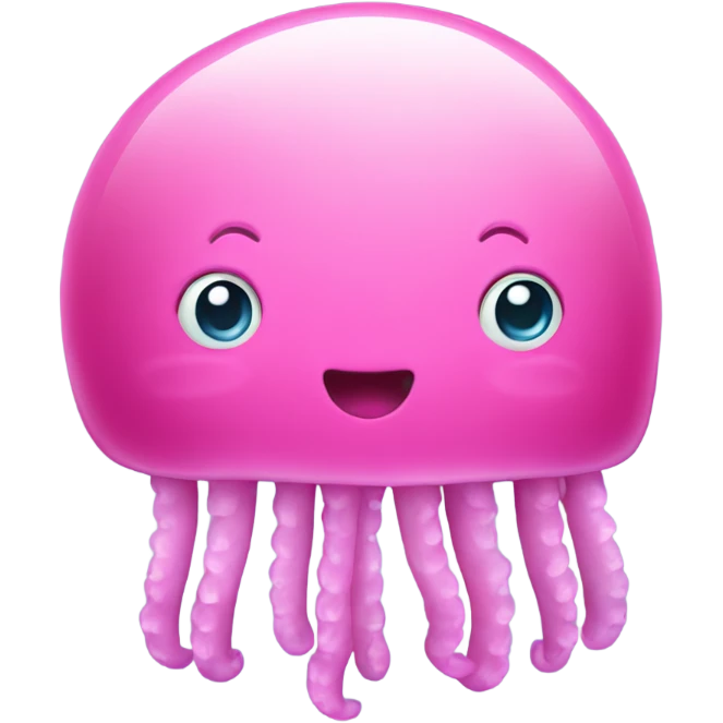 Pink jellyfish emoji
