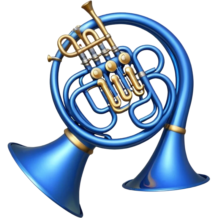 i want an emoji of a blue french horn music from the tv show how i met your mother emoji