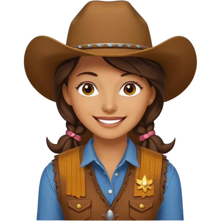 cowgirl with vest emoji