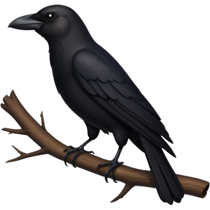 black crow emoji
