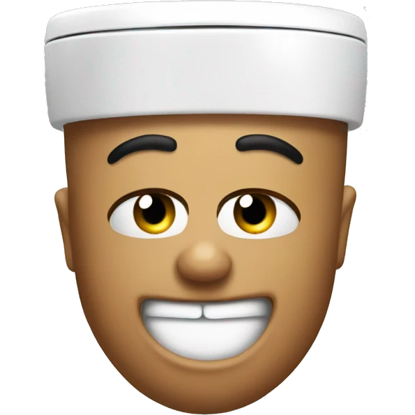 Skibidi toilet doing the rizz face emoji