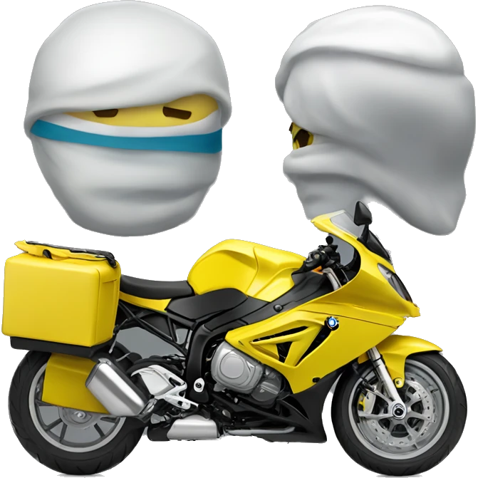 BMW vet et jaune  emoji
