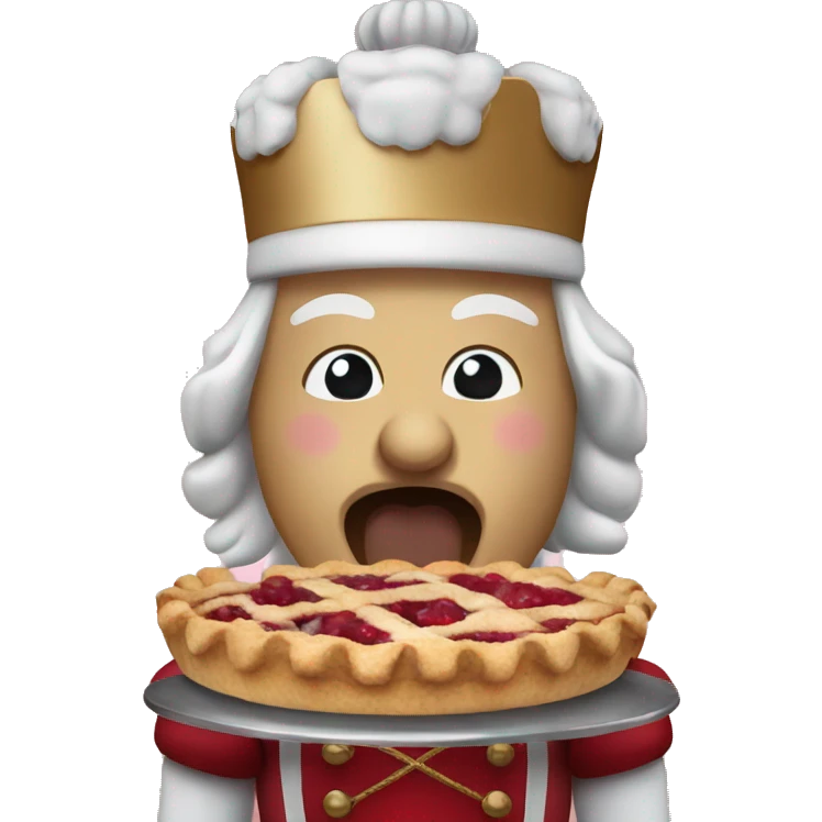 Nutcracker eating pie  emoji