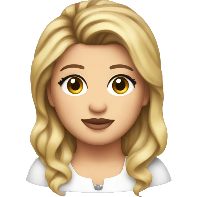 Kelly clarkson with heart in the eyes emoji