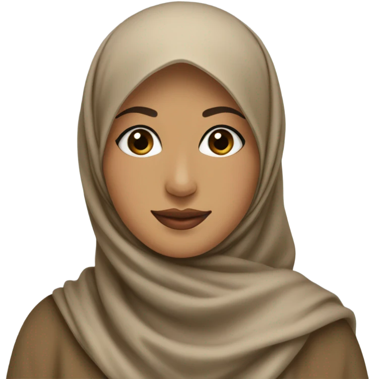 a light brown hijabi with a Palestine flag  emoji